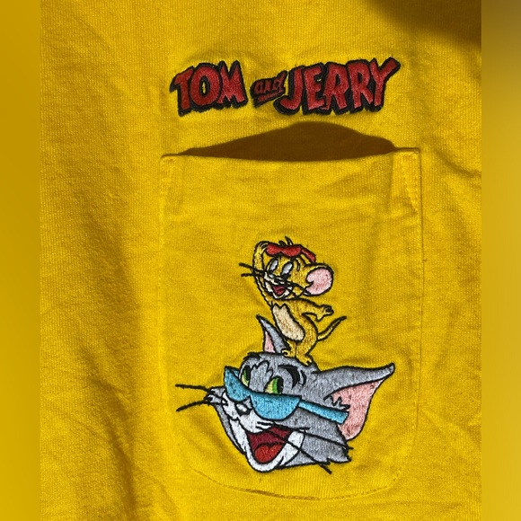 Vintage Tom and Jerry T Shirt Size M. Embroidered - Picture 3 of 4